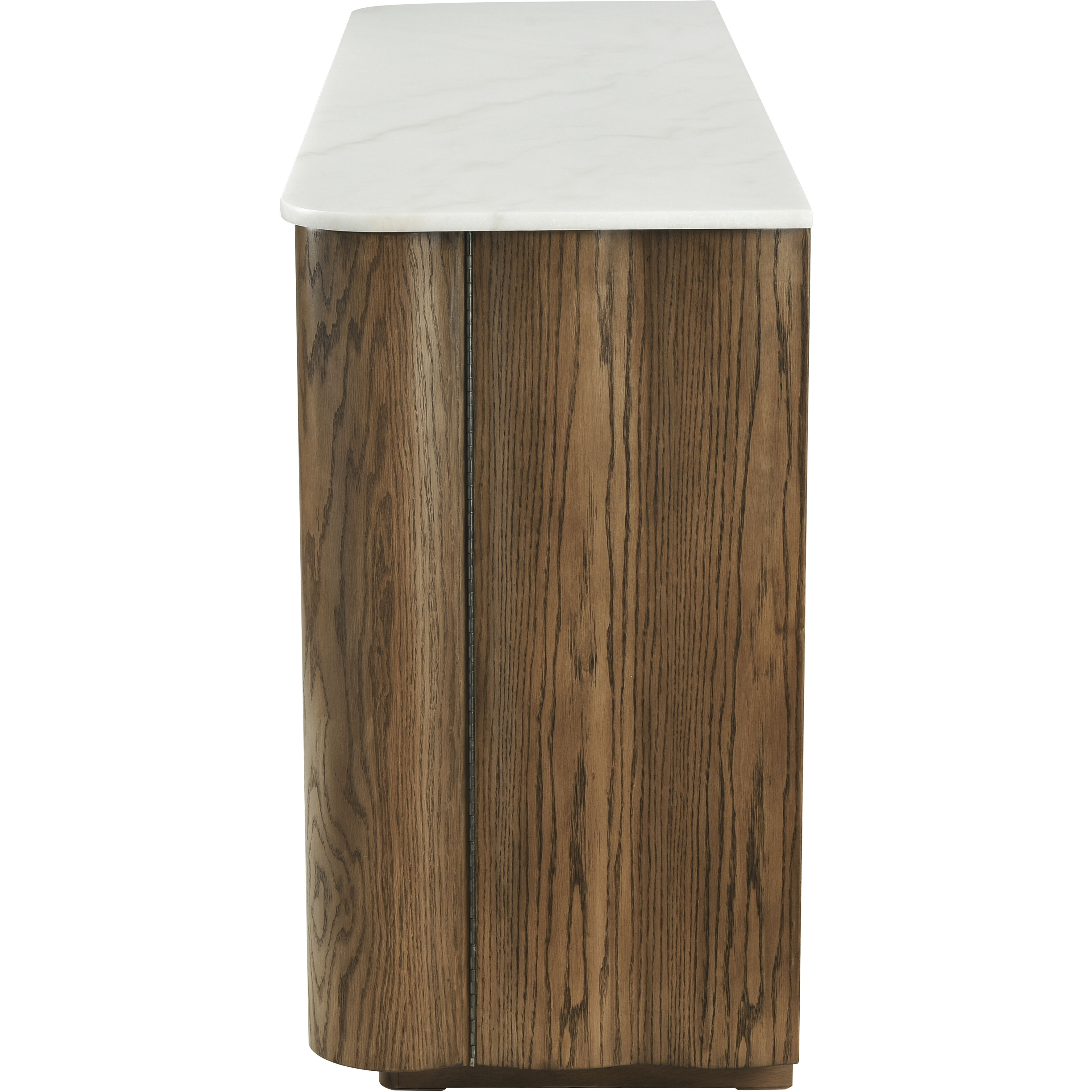 Woodside Medium Oak with White Credenza