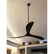 Swell 80 inch Matte Black with Walnut Blades Fan
