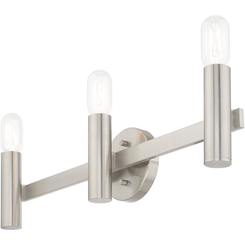 Copenhagen 3 Light 24 inch Brushed Nickel ADA Bath Vanity Wall Light