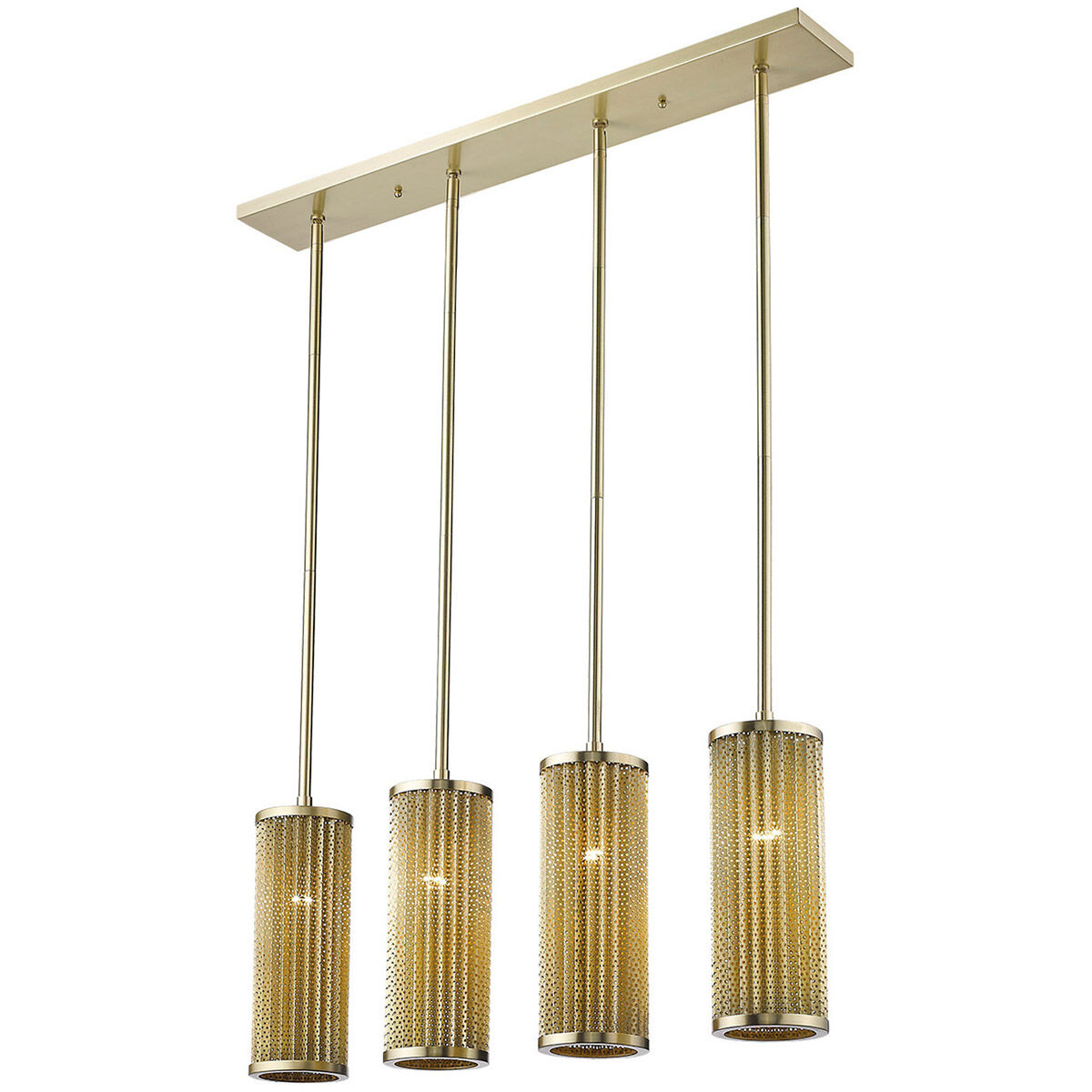 Basetti 4 Light 5 inch Gold Pendant Ceiling Light