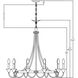 Hanlon 10 Light 36.75 inch Washed Black Chandelier Ceiling Light