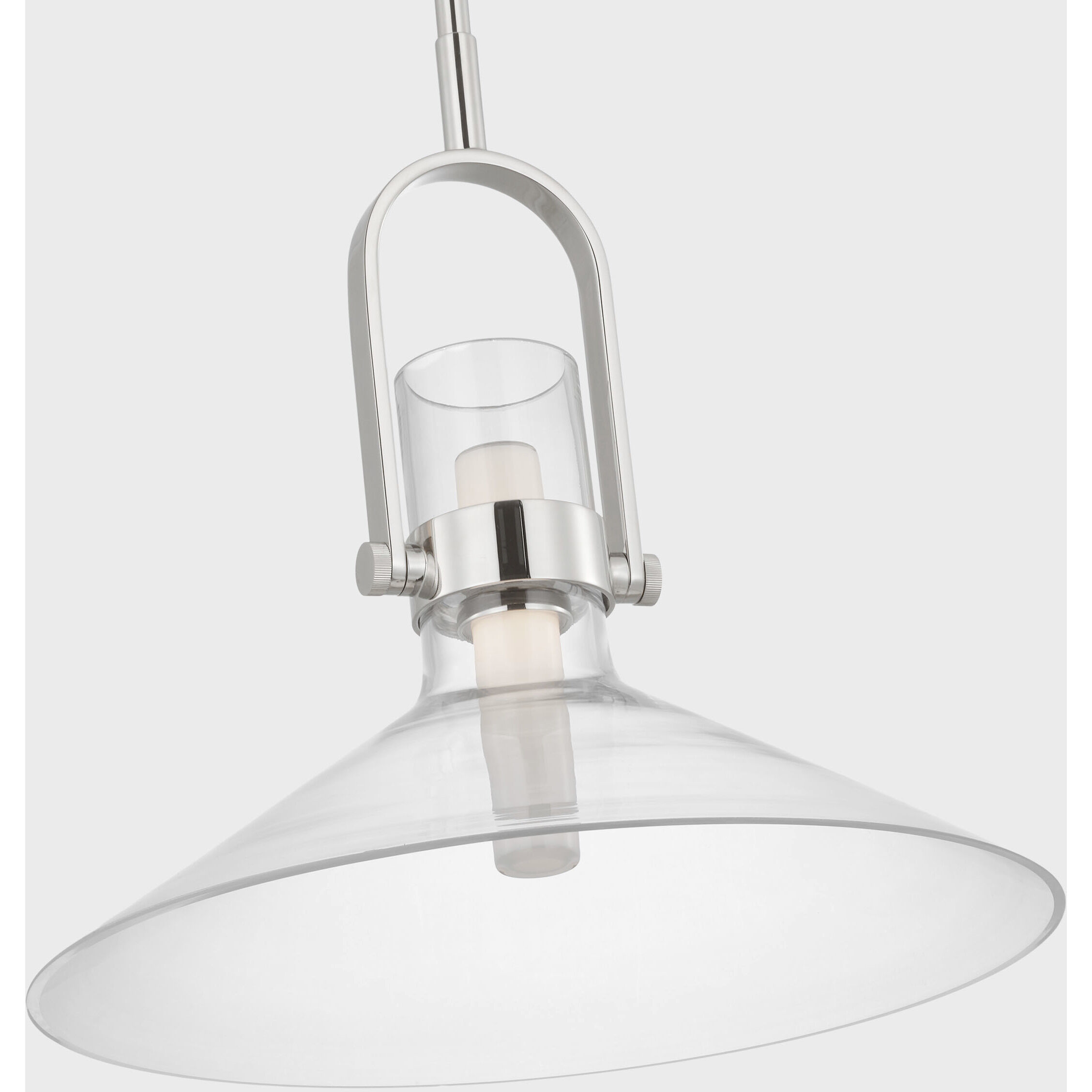 Ian K. Fowler Larkin LED 14 inch Polished Nickel Empire Pendant Ceiling Light