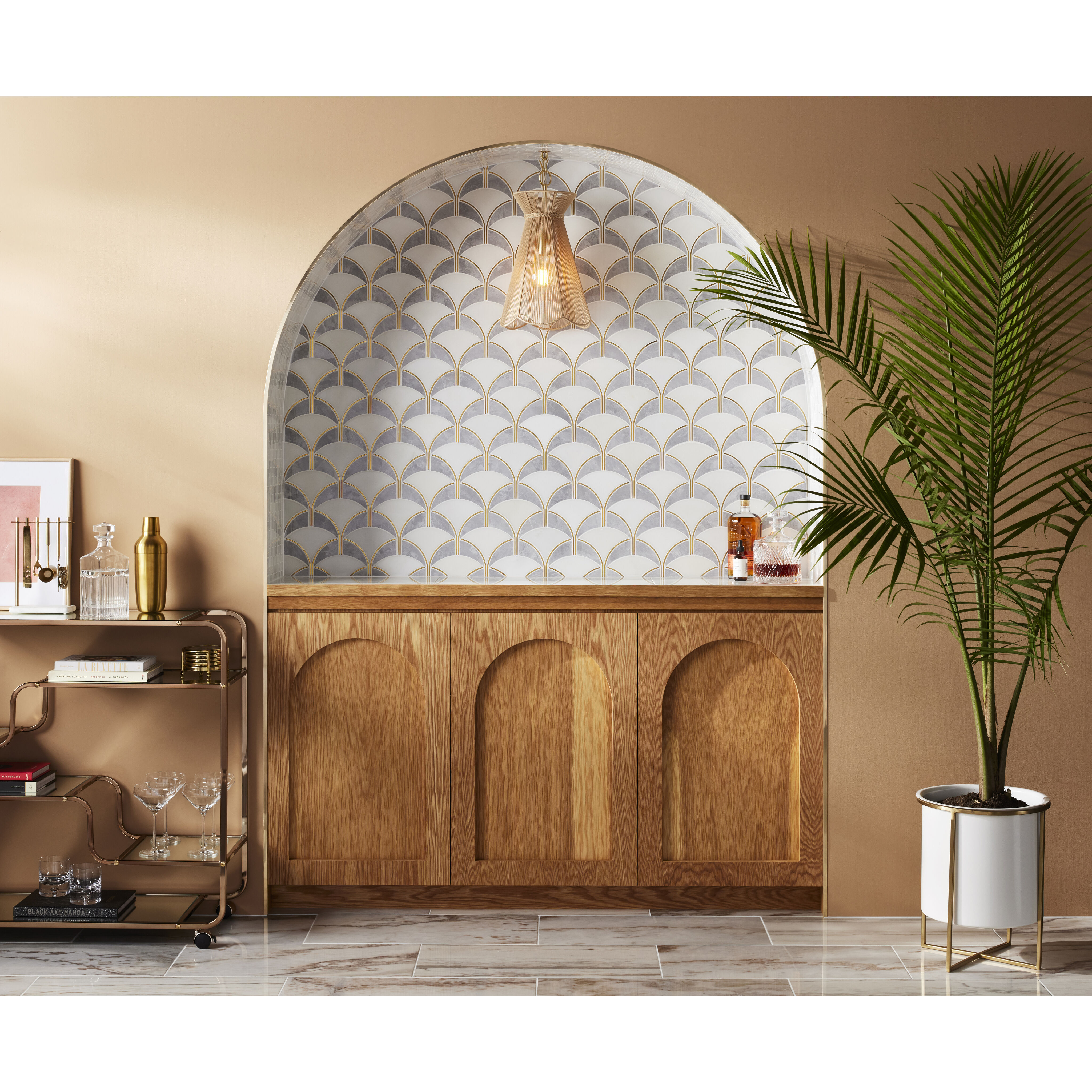 Aaliyah 1 Light 10 inch Aged Brass Pendant Ceiling Light