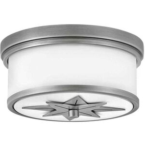 Montrose LED 12 inch Antique Nickel Indoor Flush Mount Ceiling Light