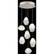 Natural Inspirations 7 Light 14 inch Gold Pendant Ceiling Light in Clear Quartz Studio Glass 3