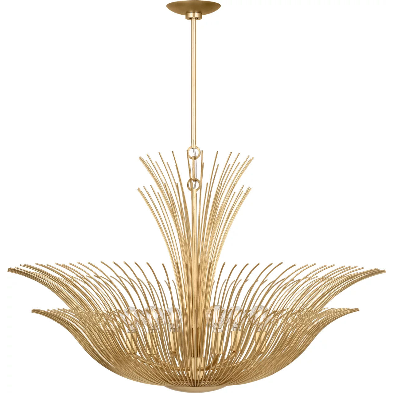 Christiane Lemieux Dorelle 6 Light 36 inch Gild Chandelier Ceiling Light