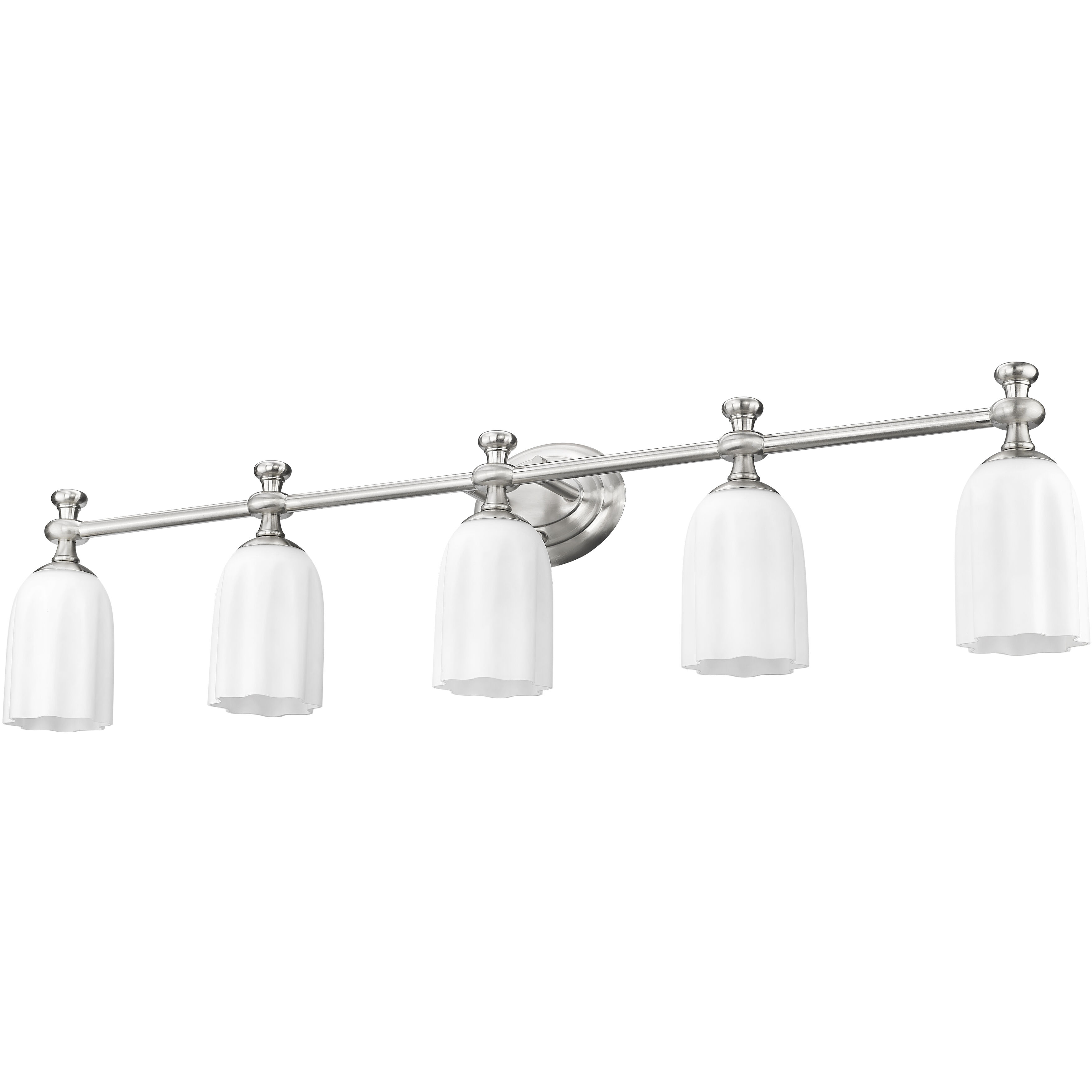 Orion 5 Light 40.25 inch Brushed Nickel Bath Vanity Light Wall Light