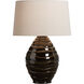 Cono 20 inch 100.00 watt Brown Table Lamp Portable Light