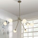 Mundo 7 Light 46 inch Champagne Chandelier Ceiling Light