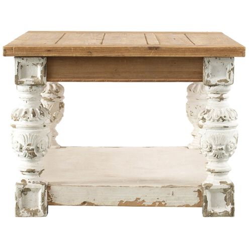 Alcott 47.2 X 27.6 inch White/Natural Coffee Table