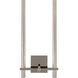 Kelly Wearstler Axis LED 9.75 inch Polished Nickel Two Arm Sconce Wall Light, Medium