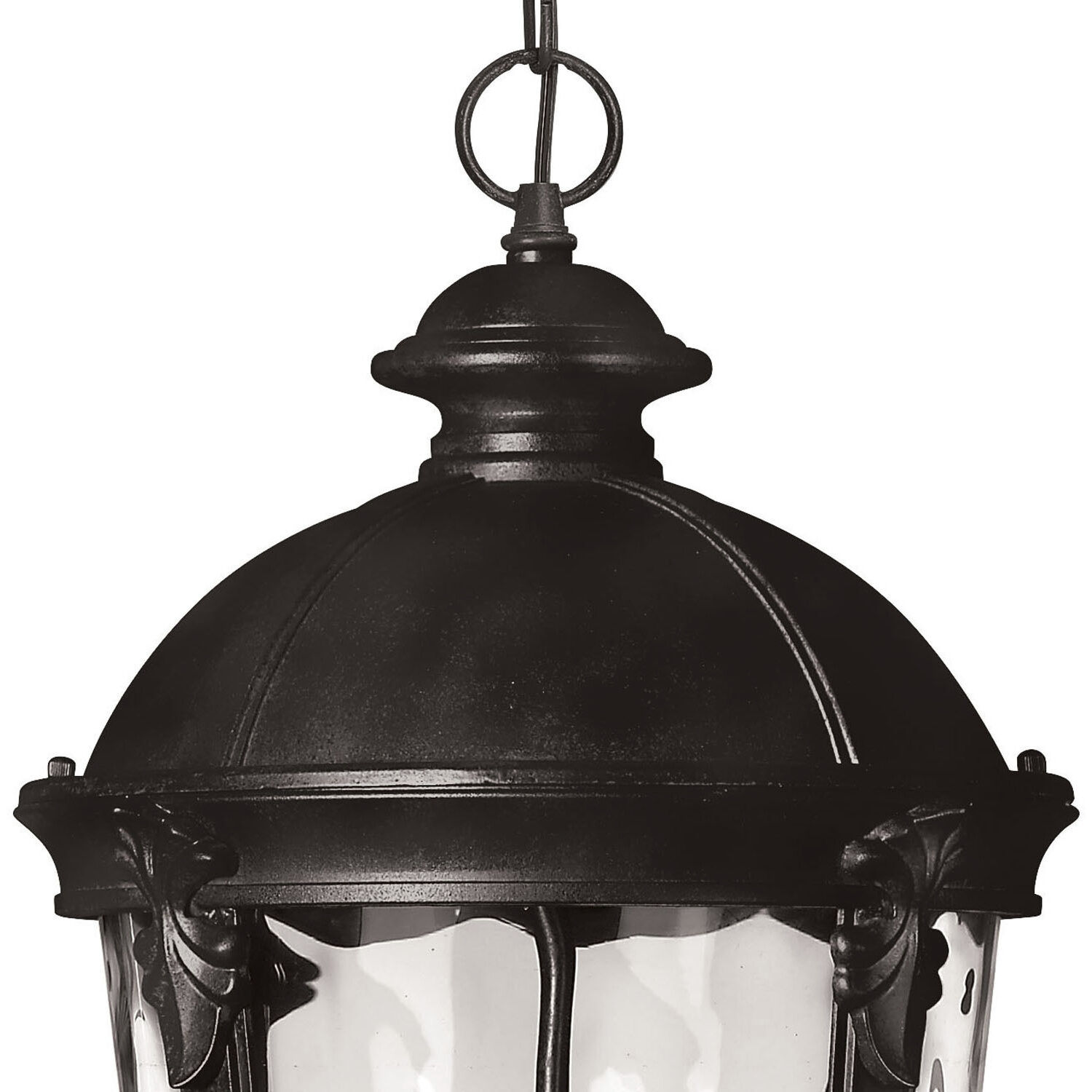 Estate Series Windsor 4 Light 12.5 inch Black Outdoor Hanging Lantern
