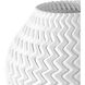 Plisse 12 X 11 inch Vase, Medium