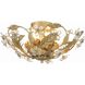 Paris Market 6 Light 16 inch Gold Leaf Semi Flush Ceiling Light