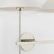 J. Randall Powers Hackney LED 23 inch Polished Nickel Double Tail Sconce Wall Light