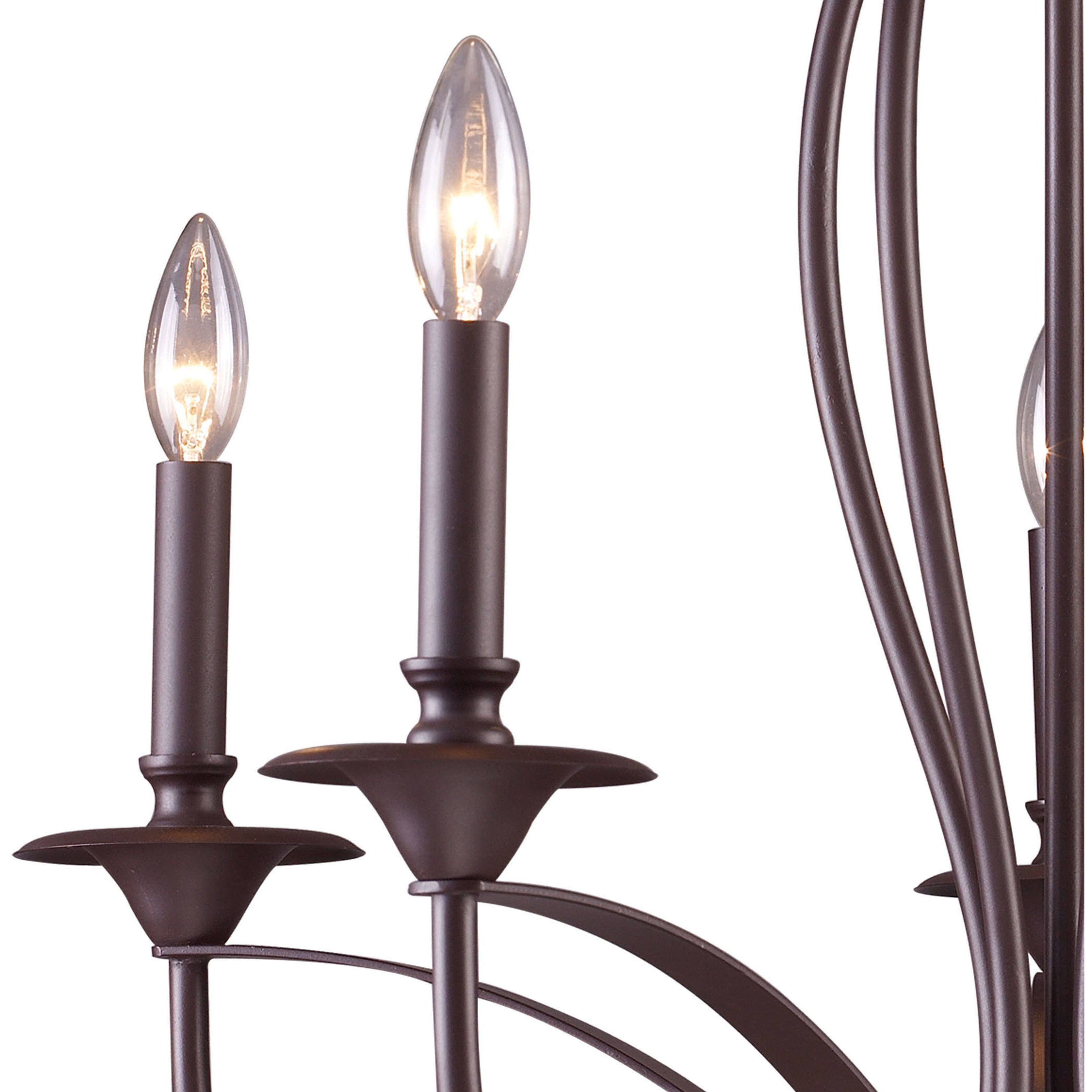 Medford 5 Light 26 inch Oil Rubbed Bronze Chandelier Ceiling Light