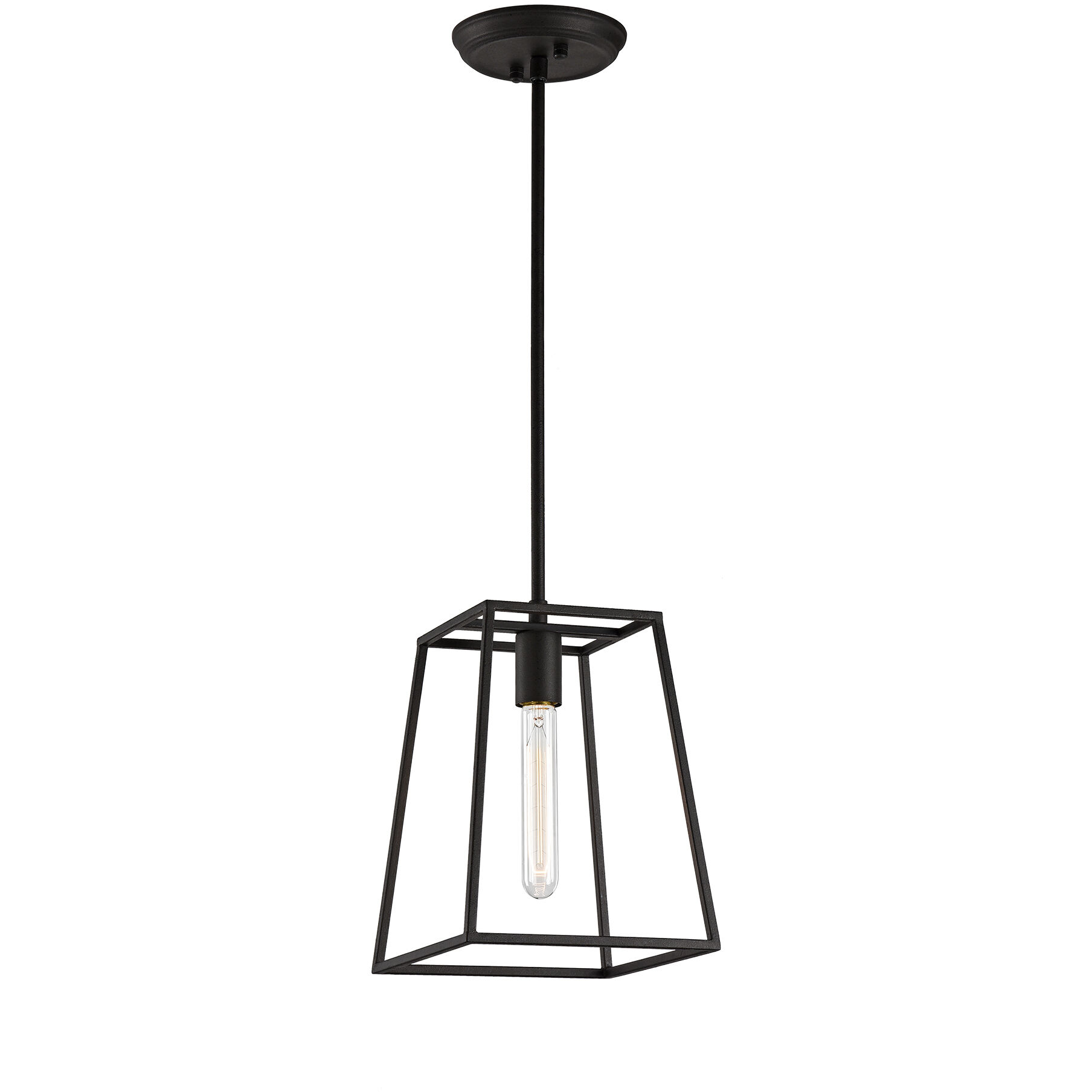 Candor 1 Light 8.5 inch Rusty Black Pendant Ceiling Light