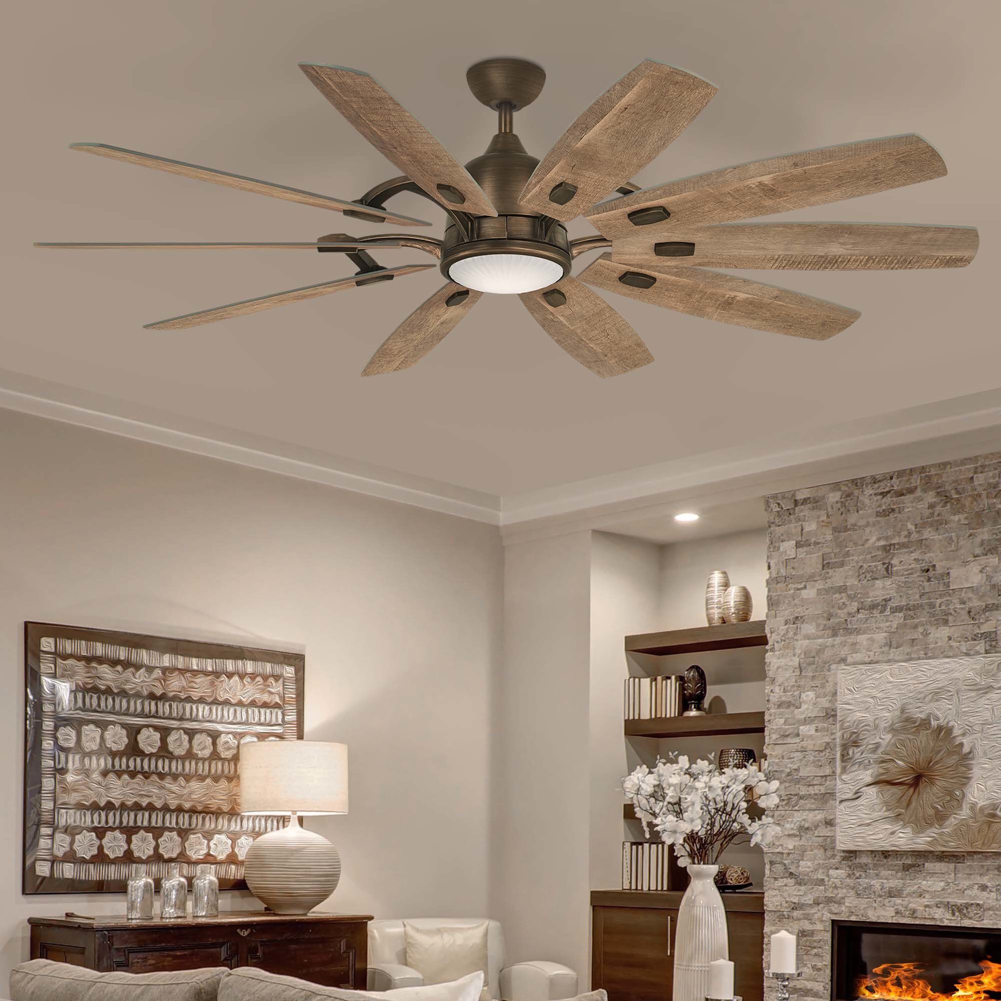 Barn 65 inch Barnwood Ceiling Fan in Heirloom Bronze