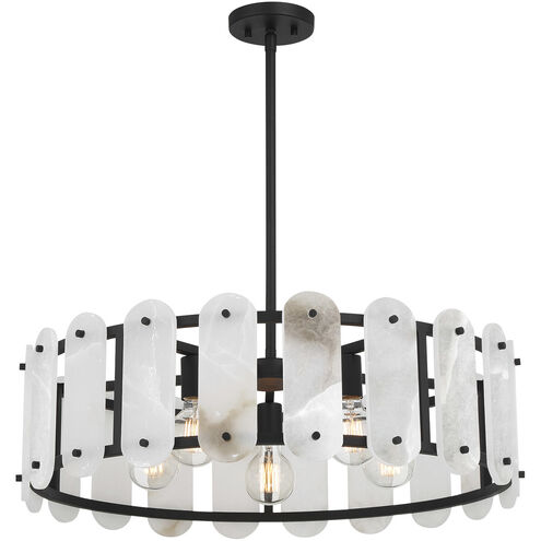 Antolini 5 Light 28.5 inch Black Cashmere Pendant Ceiling Light