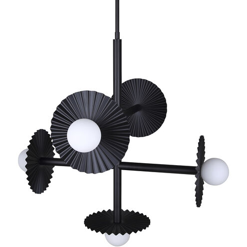 Payton 5 Light 27.5 inch Black Chandelier Ceiling Light