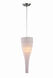 Moonlight 1 Light 7 inch Polished Steel Pendant Ceiling Light