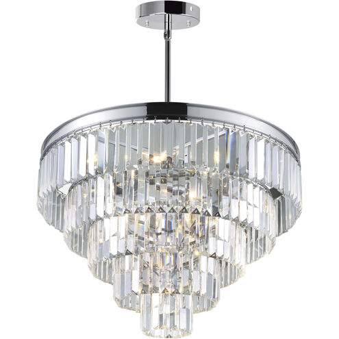 Weiss 12 Light 24 inch Chrome Down Chandelier Ceiling Light