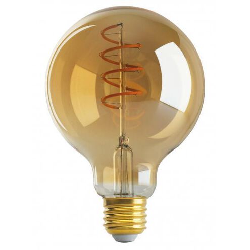 Lumos LED G30 Medium E26 4.5 watt 120V 2000K Light Bulb, LED Spiral Filament