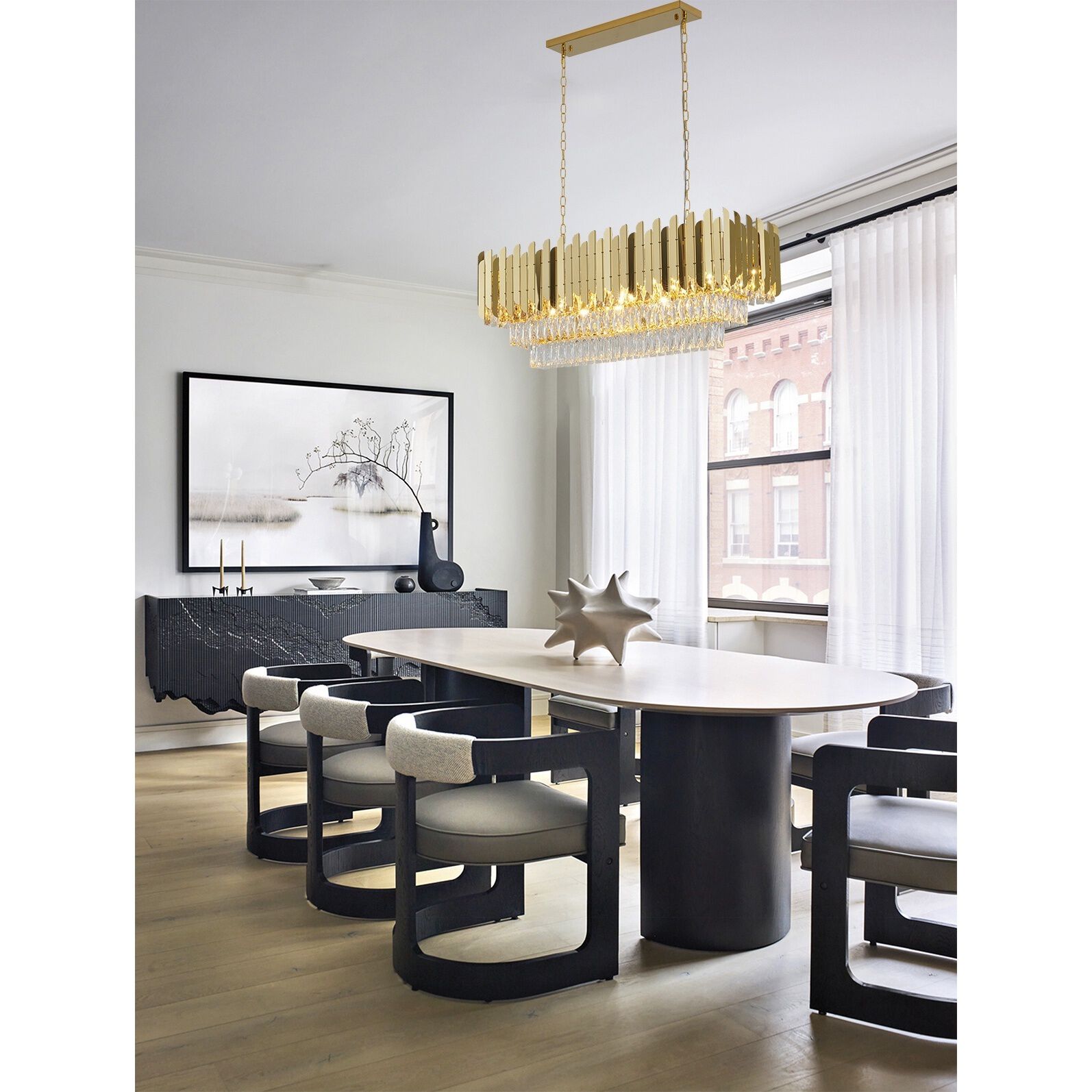 Canada LED 12.3 inch Gold Chandelier Ceiling Light