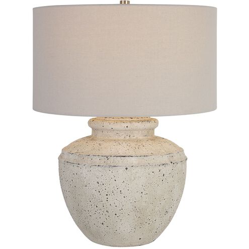 Artifact 25 inch 150.00 watt Aged Stone and Brushed Nickel Table Lamp Portable Light