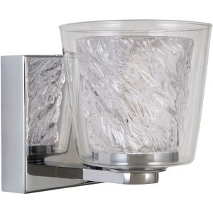 Bevi LED 5 inch Chrome Wall Sconce Wall Light