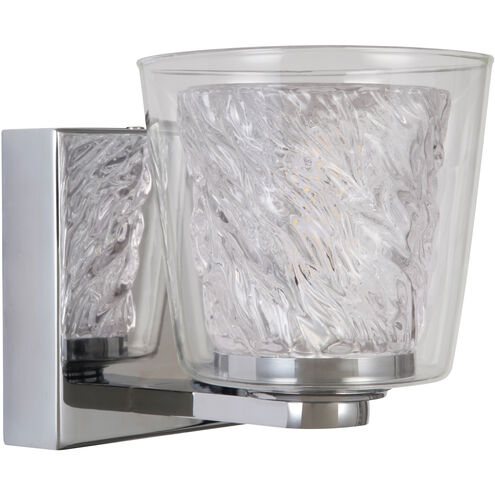 Bevi LED 5 inch Chrome Wall Sconce Wall Light