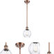 Ballston Small Waverly 1 Light 6 inch Antique Copper Pendant Ceiling Light, Ballston