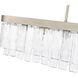 Ciara Linear Pendant Ceiling Light in White Gold