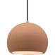 Radiance LED 10 inch Adobe and Brushed Nickel Pendant Ceiling Light