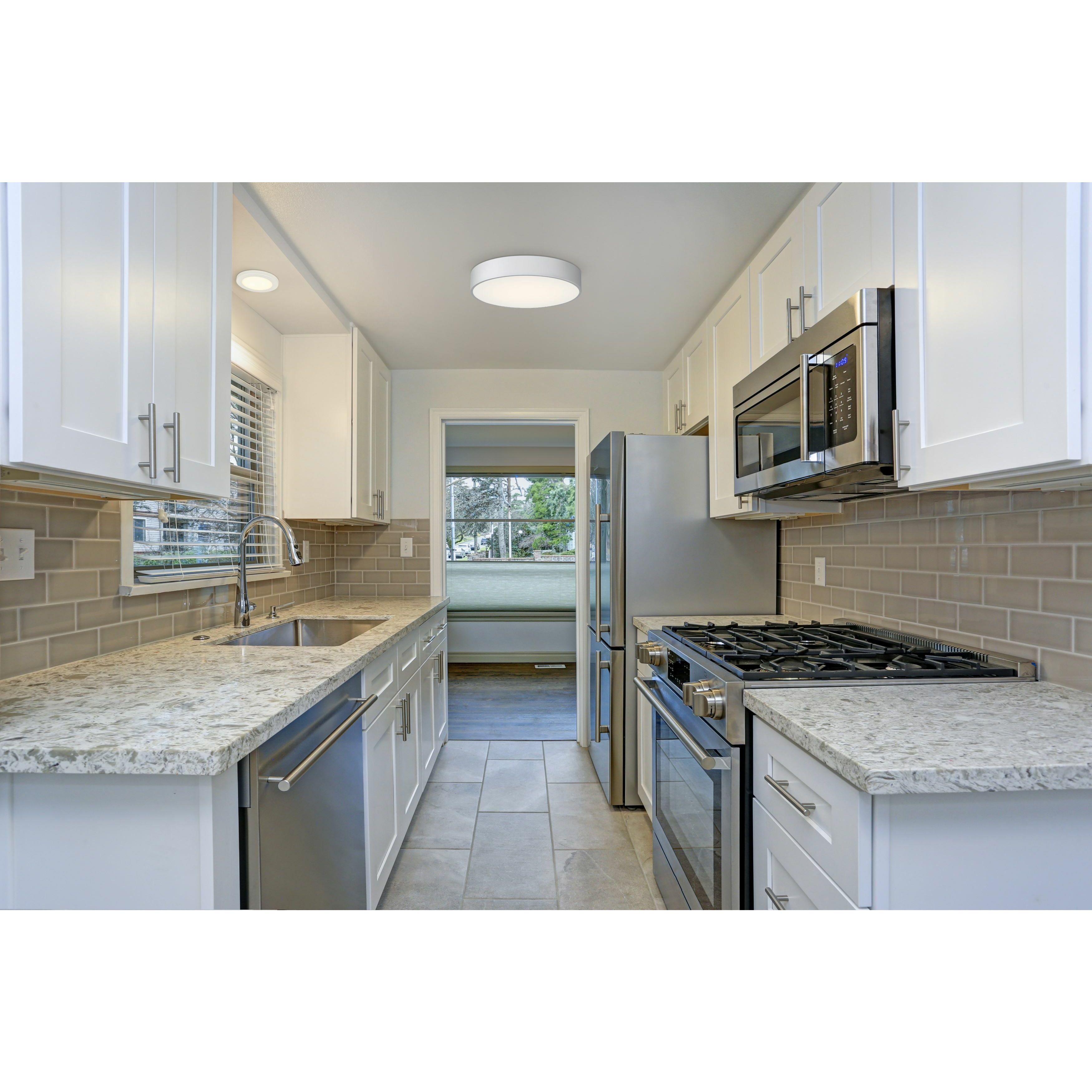 Como LED 17.75 inch Satin Flush Mount Ceiling Light