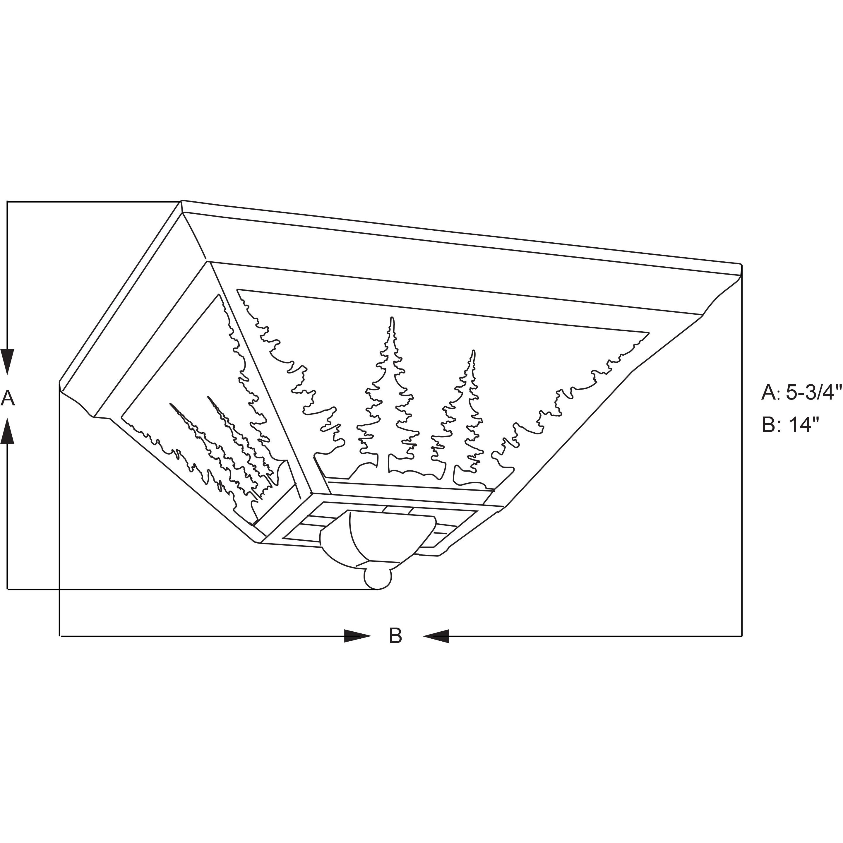 Yosemite LED 14 inch Burnished Bronze Flush Mount Ceiling Light