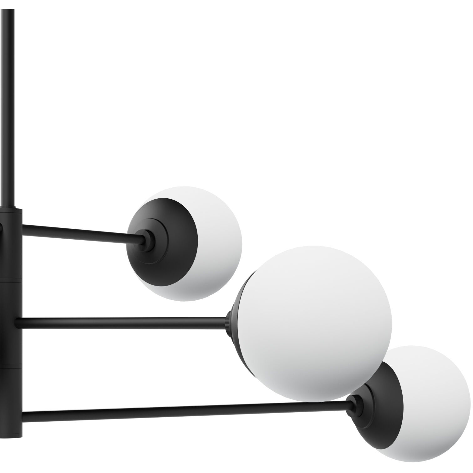 Hepburn 6 Light 32.75 inch Matte Black Chandelier Ceiling Light, Extra Large