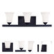 Ridgedale 3 Light 25.25 inch Black Bath Vanity Wall Light