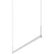 Thin-Line LED 48 inch Satin White Pendant Ceiling Light in 4ft., 2700K