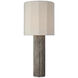 Anne-Marie Barton Fumar 29 inch 15.00 watt Ridged Graphite Table Lamp Portable Light