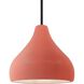 Radiance 1 Light 11.5 inch Gloss Blush and Matte Black Pendant Ceiling Light