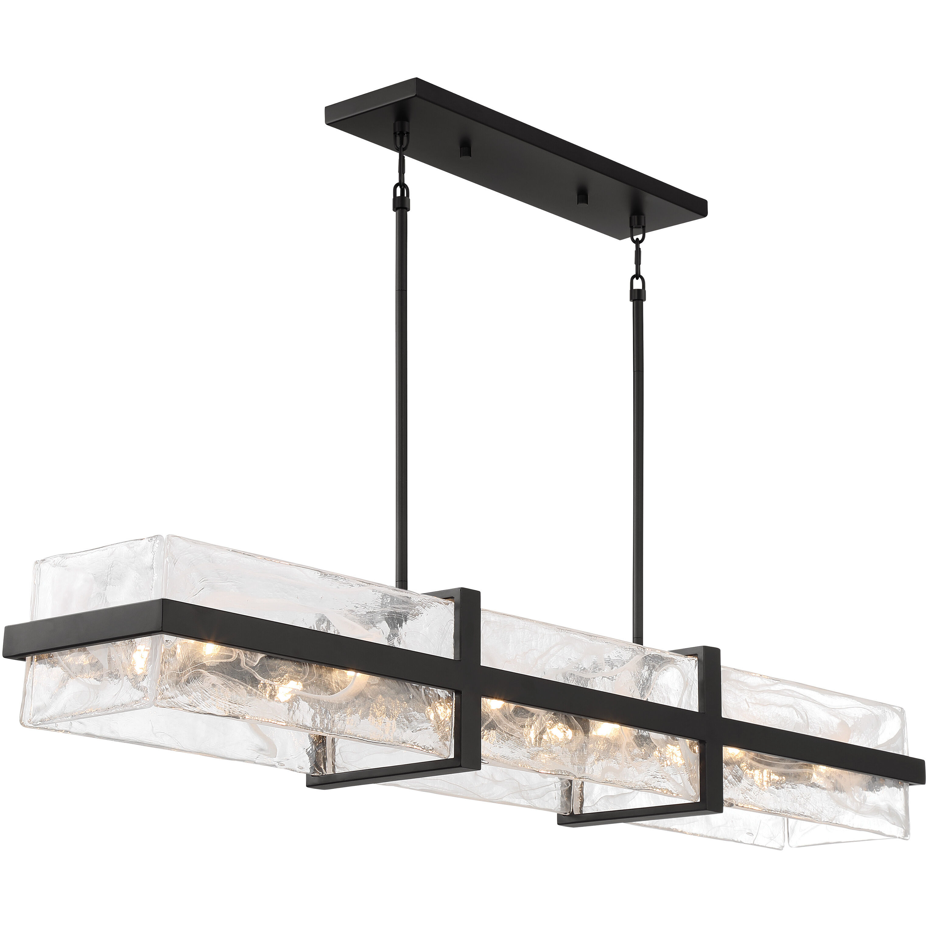 Cloud Break 12 Light 48 inch Coal Island Light Ceiling Light