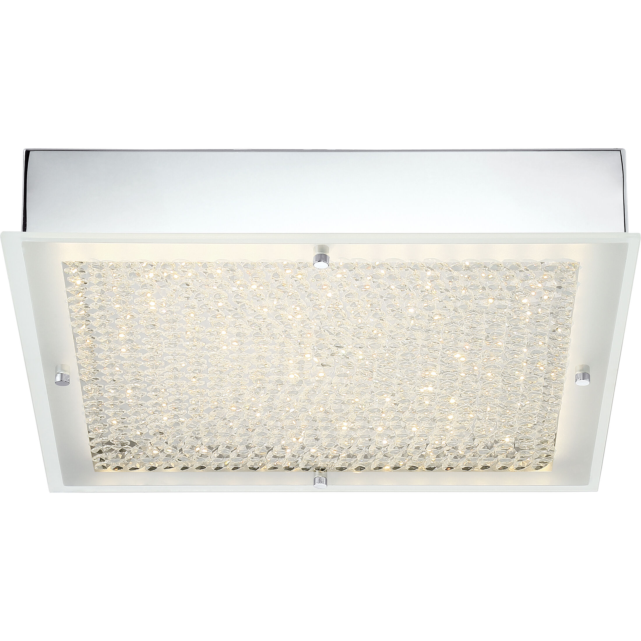 Blaze LED 15.75 inch Polished Chrome Flush Mount Ceiling Light