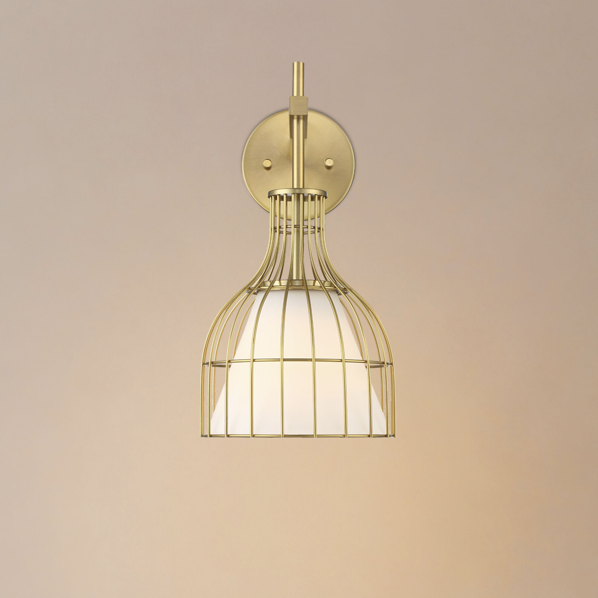 Evensong Wall Sconce Wall Light in Brushed Gold