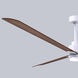 Atlas Alessandra-LK 72 inch Matte White with Walnut Blades Indoor/Outdoor Ceiling Fan