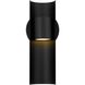 Hugo LED 11.5 inch Sand Black Wall Sconce