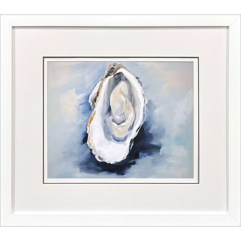 Mollusk Blue and White and Multi Framed Art