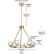 Cadence 6 Light 26 inch Satin Gold Chandelier Ceiling Light