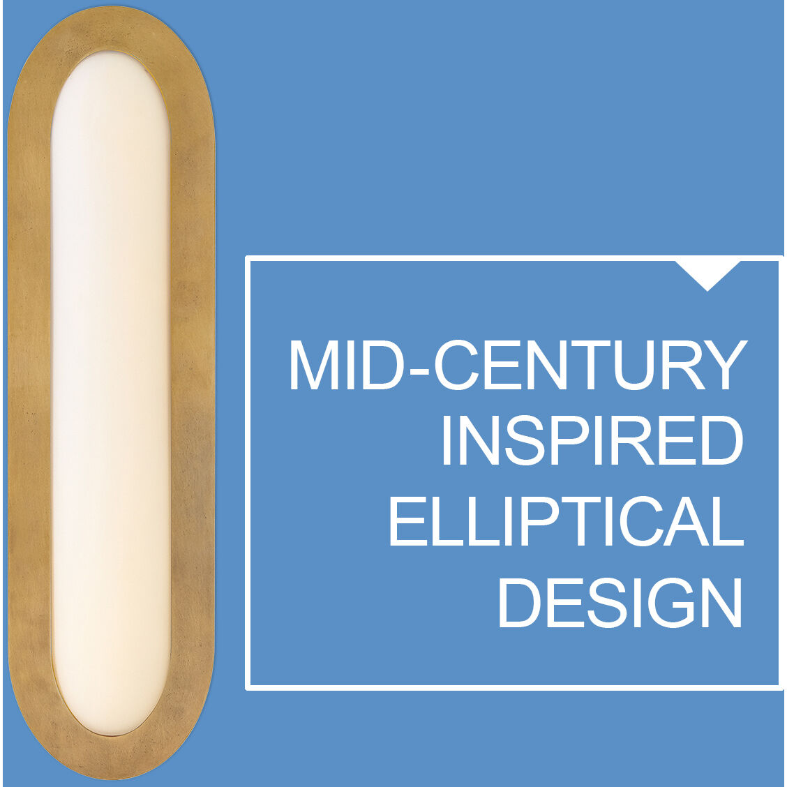 Emme LED 6 inch Heritage Brass Bath Wall Light