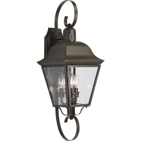 Andover 3 Light 26 inch Antique Bronze Outdoor Wall Lantern, Large